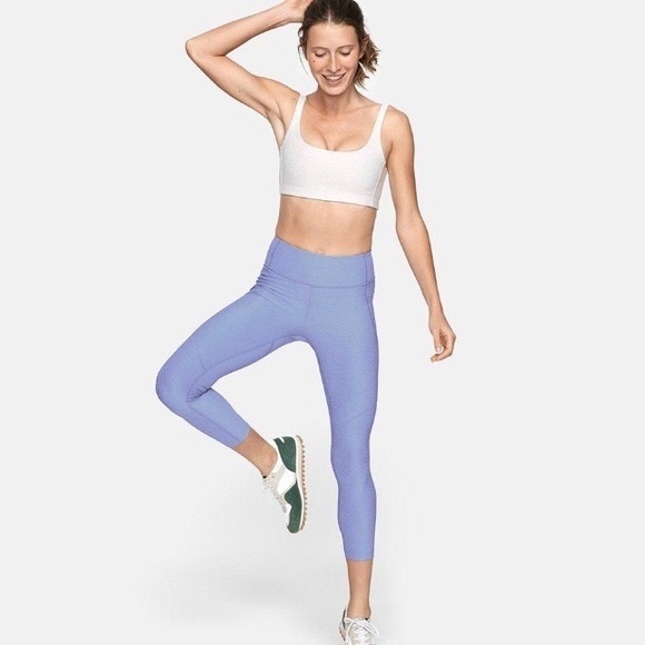 Outdoor Voices Pants - Outdoor Voices Light Blue 7/8 Warm Up Legging Size Large